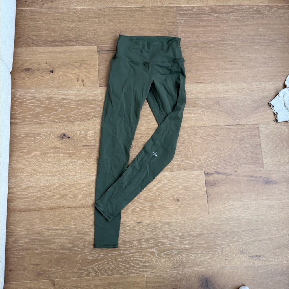 ALO Olive Green High-Waist Leggings